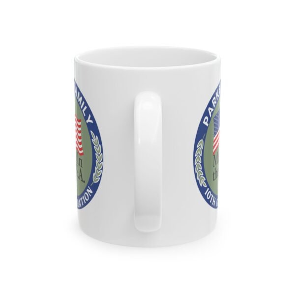 Parker Family Patriotic Family Ceramic Mug - 11oz & 15oz - Perfect for Veterans' Day, Memorial Day & Everyday Use - Image 2