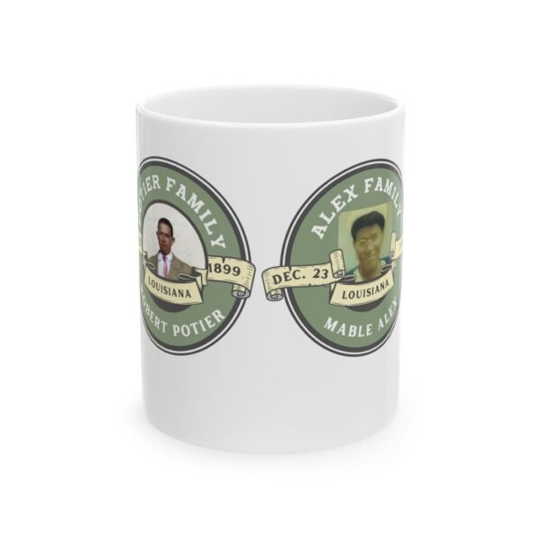 Mabel and Robert Family History Ceramic Mug | Customizable Family Tree Design - Image 5