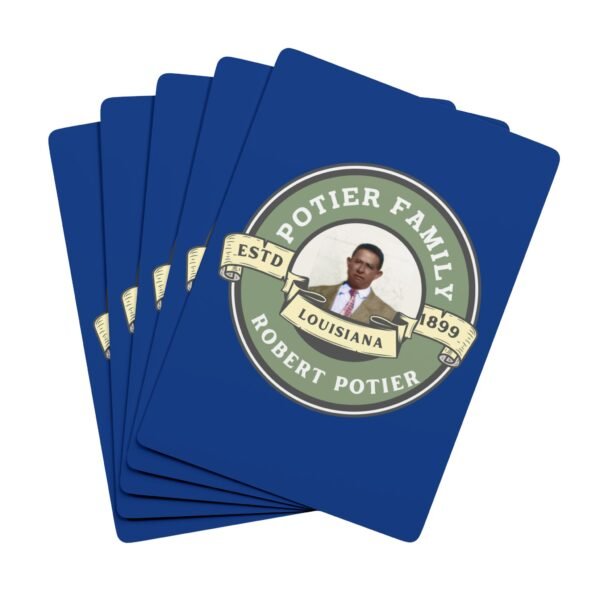 ROBERT POTIER Family Poker Playing Cards - Personalized Deck with Spade Design - Image 3