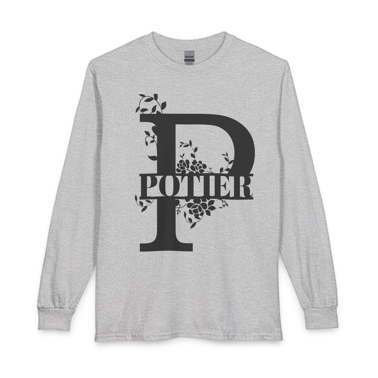 Potter Floral Initial Long Sleeve Tee - Image 4