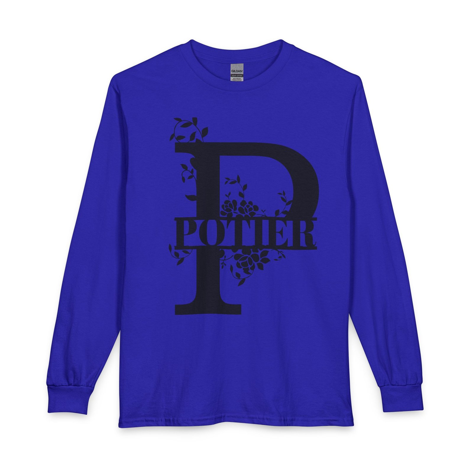 Potter Floral Initial Long Sleeve Tee - Image 2