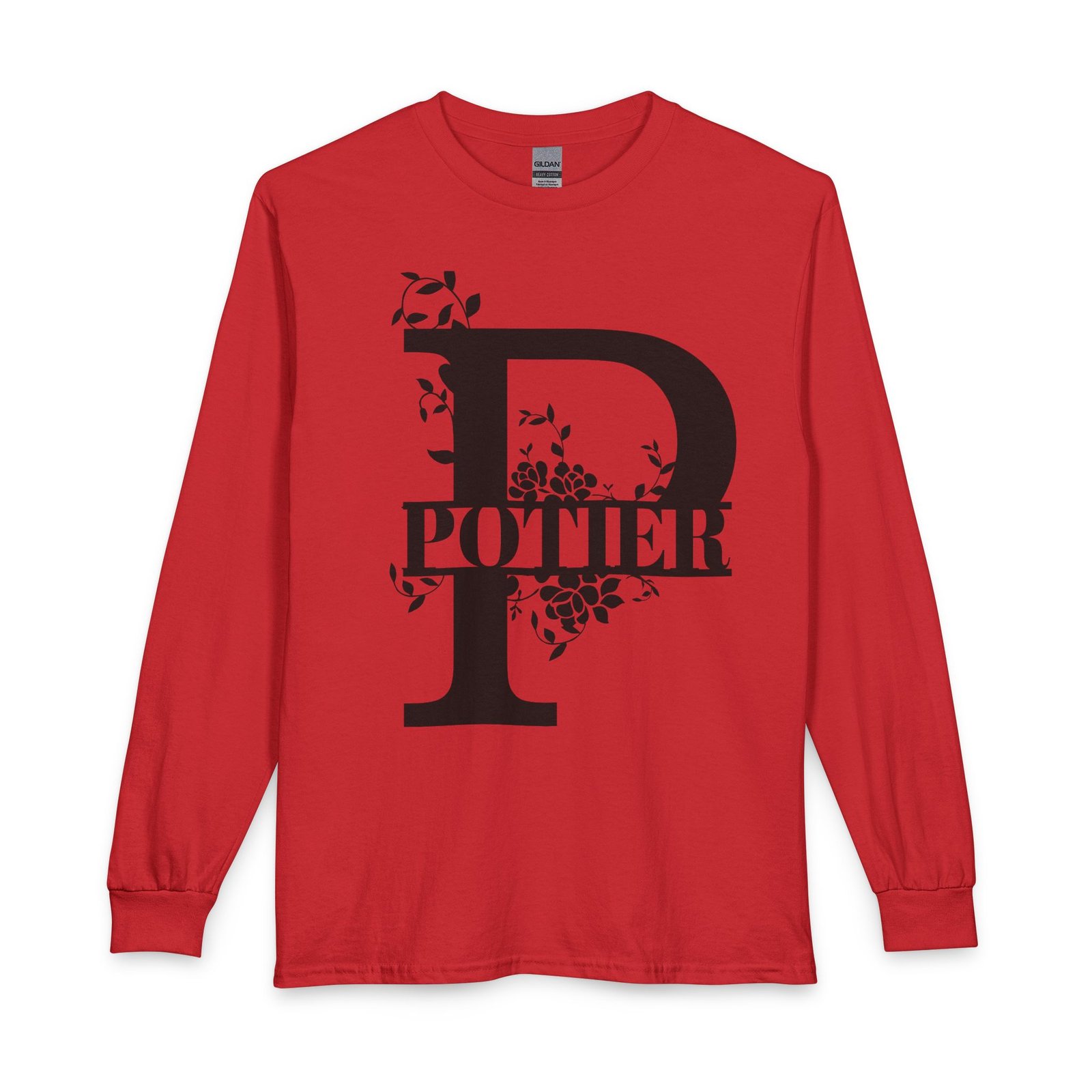 Potter Floral Initial Long Sleeve Tee - Image 3