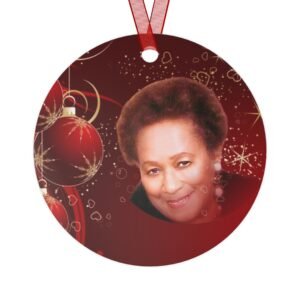 Personalized Metal Ornament — Custom Photo & Name Christmas Decoration